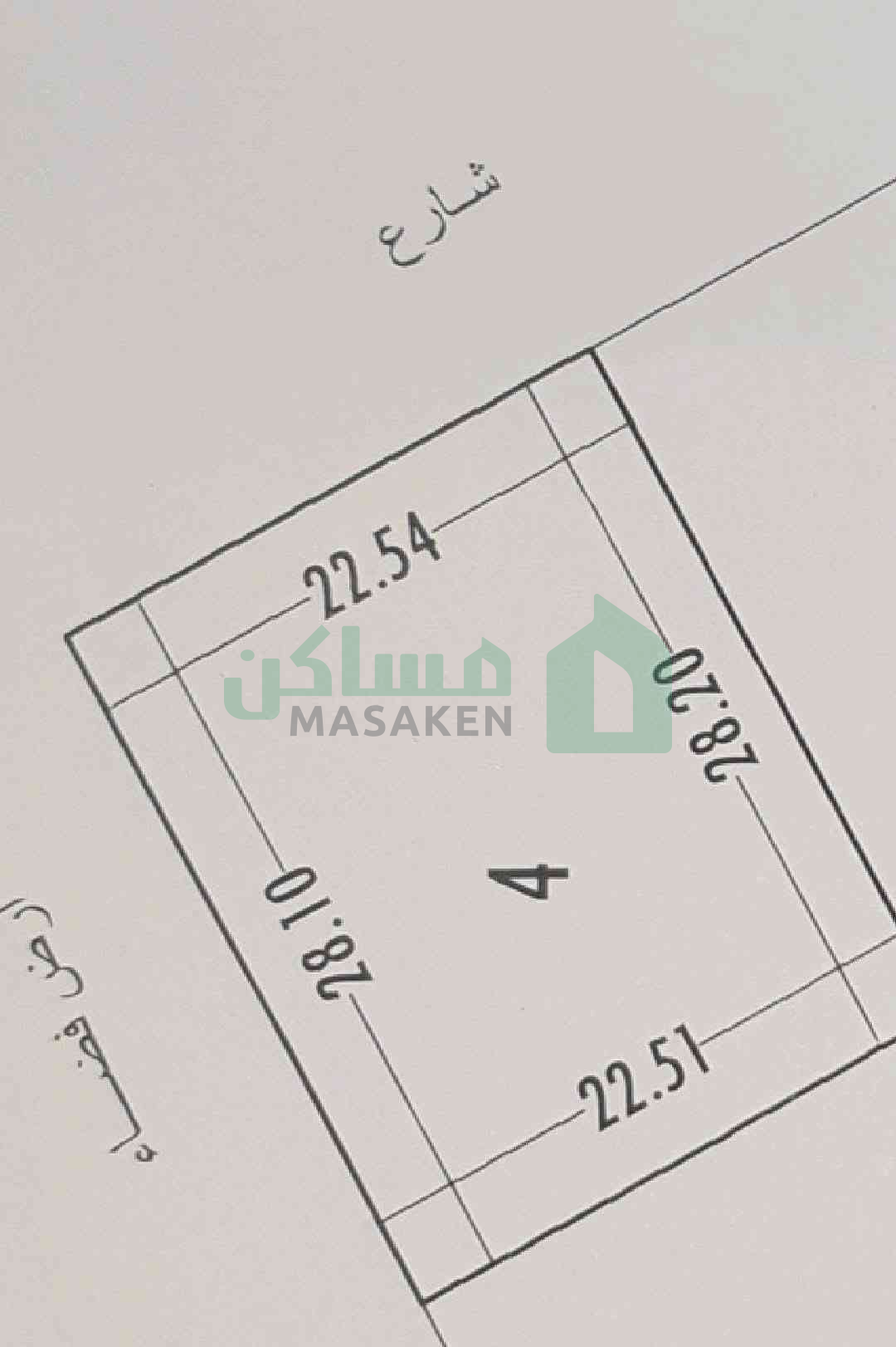 قطعة ارض مقام بها كتينة #للبيع شارع االمركبات .