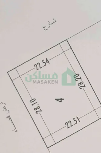 قطعة ارض مقام بها كتينة #للبيع شارع االمركبات .