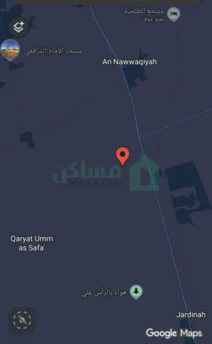 قطعة أرض للبيع  الموقـــــــع: النواقيه