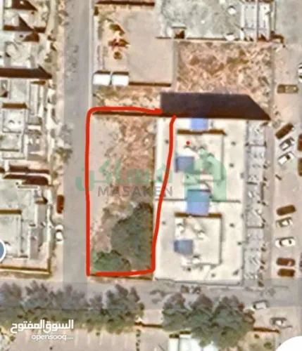 ارض واجهتين قريب من الطريق الرئيسي منطقة
ابوشعالة