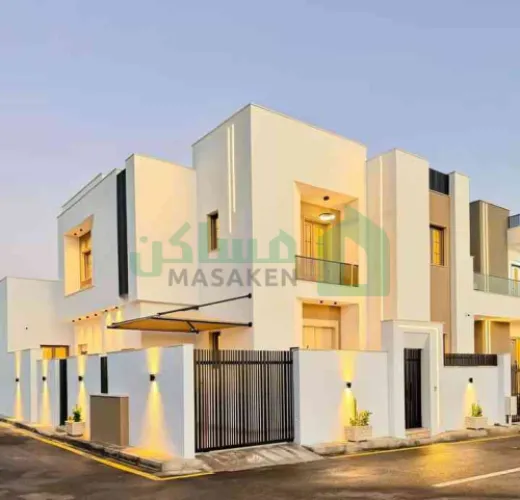 🏡 فيلاّ  واجهتين من طابقين بنظام المفصول