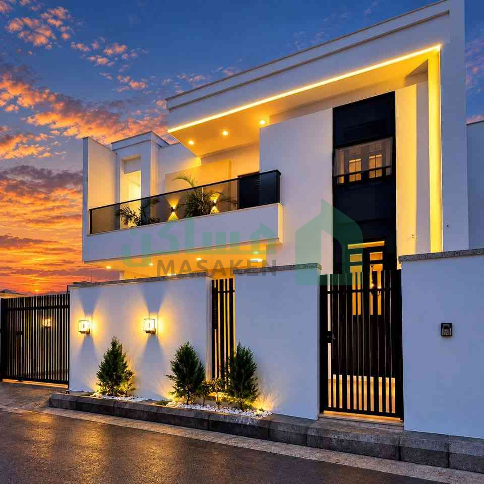 فيلا من طابقين خليجي بالحوض السباحة 2026