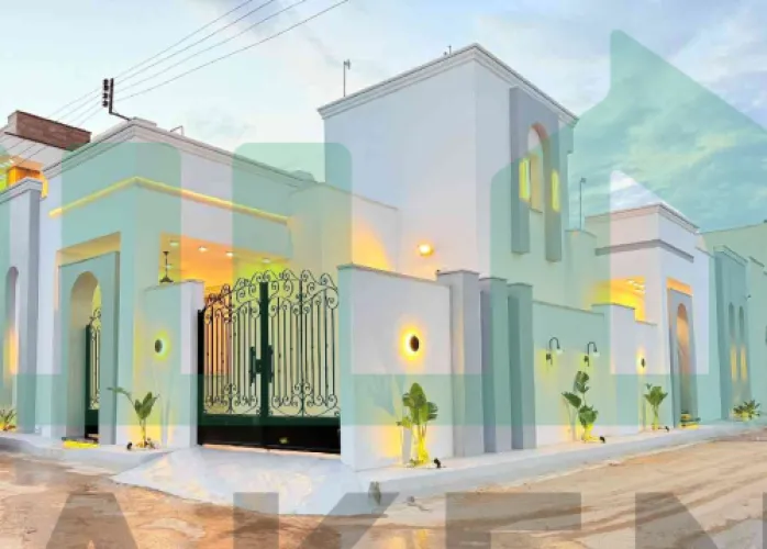 فيلا ارضية واجهتين تشطيب حديث بأدق التفاصيل❤️✨