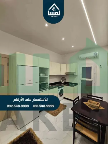 شقه للايجار الموقع : #بنغازي #السيدة_عائشة #